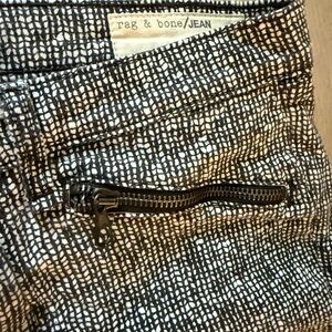 Rag & Bone Black and White Patterned Jeans